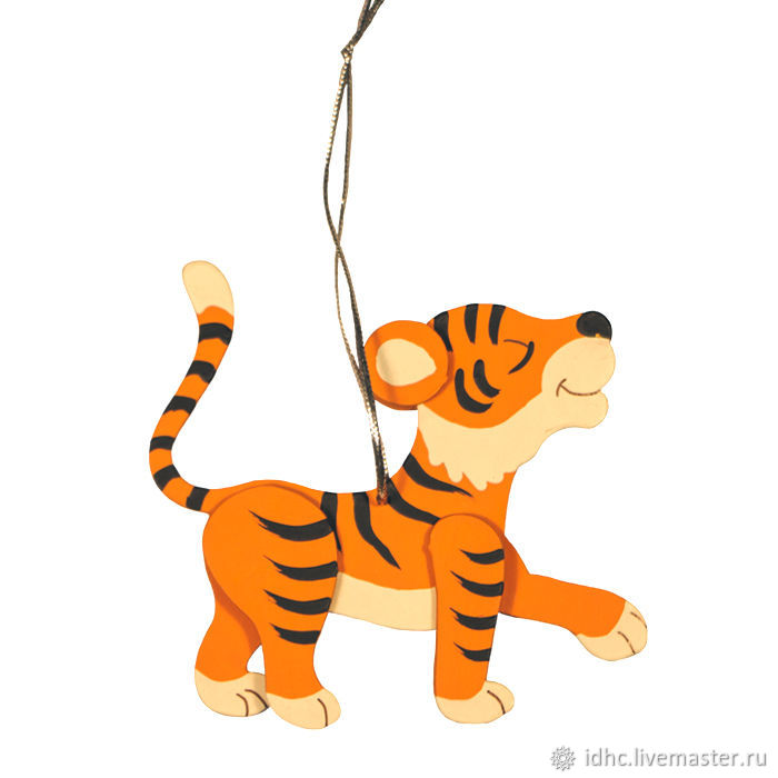 Елочные игрушки: Символ года 2022 - Тигренок – купить онлайн на Ярмарке ...