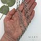 Заказать Цепь комбинированная, 6,5 × 9 мм, родий, 50 см, Ц197. Mary furnitura. Ярмарка Мастеров. . Цепочки Фото №3
