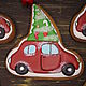 Gingerbread machine with a Christmas tree, Culinary souvenirs, Krasnodar,  Фото №1