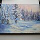 Order Oil painting 'Winter Beauty', 60-45. Zhanne Shepetova. Livemaster. . Pictures Фото №3