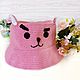 Заказать Панама с кроликом Куки (Cooky) BTS, bt21. Chudo-iz-klubka. Ярмарка Мастеров. . Панамы Фото №3