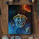 Cosmic picture. A House in space. Oil painting 30/40, Pictures, Armavir,  Фото №1