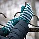 Заказать Чистошерстяные варежки ( Хогвартс,  Слизерин). IRINA GRUDKINA Handmade Knitwear. Ярмарка Мастеров. . Варежки Фото №3