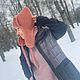 Шапка-ушанка вязаная УМА глина. Шапка-ушанка. Семейный бренд вязаной одежды БЛИЗКО. Интернет-магазин Ярмарка Мастеров.  Фото №2