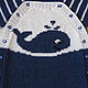 Knitted blue romper with whale. Overall for children. 4 children-baby. Online shopping on My Livemaster.  Фото №2