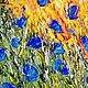 Oil painting 'Blue poppies'. Pictures. Dreamland-oz (dreamland-oz). Online shopping on My Livemaster.  Фото №2
