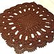 Crocheted square rug is handmade from cord Elite-2, Carpets, Kabardinka,  Фото №1