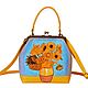Copy of Copy of Van Gogh. Leather yellow bag "Sunflowers", Classic Bag, Bologna,  Фото №1