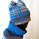 Winter blue hat and Snood set gradient 209, Headwear Sets, Petrozavodsk,  Фото №1