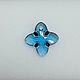 Подвеска Swarovski Cross Aquamarine, red volcano, black, silver 24мм. Серьги классические. TLN North. Ярмарка Мастеров.  Фото №7