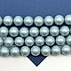 Жемчуг Майорка, голубой, Iridescent Light Blue, 10мм, нить, МА040, Бусины, Санкт-Петербург,  Фото №1