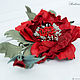 Brooch leather ROSE. Decoration leather. Brooches. lanssveta. My Livemaster. Фото №6