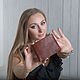 Order Slim wallet (black, brown, sand, red). EZCASE - Leather Design Studio. Livemaster. . Wallets Фото №3