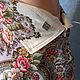 La falda: Falda de pañuelos Pavlovo-Posad 'bayas de Vino'. Skirts. NicoLeTTe. Ярмарка Мастеров.  Фото №6