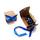 Order Keychain 5 cm Knitted heart blue. BarminaStudio (Marina)/Crochet (barmar). Livemaster. . Key chain Фото №3