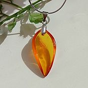 Украшения handmade. Livemaster - original item Amber pendant amber pendant 