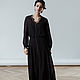 Negligees and underwear: Black chiffon dress Denise, Negligee & Lingerie, St. Petersburg,  Фото №1