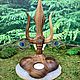 Уценка! Подсвечники алтарные: Трезубец. Соно с аметистом. Подсвечники. Shamanic-staff. Ярмарка Мастеров.  Фото №9
