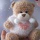 Заказать Вязаный мишка в свитере с сердечком. Амигурум_и_я ❤'Смешные петельки' сувенирные подарочные игрушки.. Ярмарка Мастеров. . Амигуруми куклы и игрушки Фото №3