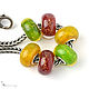 Charms Lollipops lampwork murano glass silver, Beads1, Moscow,  Фото №1