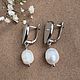 Серьги с жемчугом и перламутром, сердца. Серьги классические. Katerina Moroz accessories for you (katerinamoroz). Ярмарка Мастеров.  Фото №4