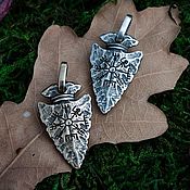 Украшения handmade. Livemaster - original item Amulet arrowhead with Vegvisir or Rune of the Futhark. bronze silver. Handmade.