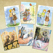 Сувениры и подарки handmade. Livemaster - original item Cards for lovers ` Set of 6 PCs. Handmade.