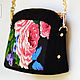 An exclusive designer handbag embroidered beaded ' rose ', Backpacks, Moscow,  Фото №1