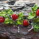 Brooch 'Raspberry', 'Blackberry' lampwork berries. Brooches. BeautyGlassByKate(Lampwork) (beauty-glass). My Livemaster. Фото №4
