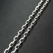 Украшения handmade. Livemaster - original item Chain 50 cm Anchor Faceted Silver (0801S070). Handmade.