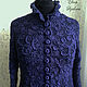 jackets: Silk jacket ' Night flowers'. Suit Jackets. 'Irish lace'  Elena. Online shopping on My Livemaster.  Фото №2