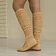 Order Summer boots 'Diana'. KnittedBoots. Livemaster. . High Boots Фото №3