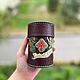 Стакан кожаный с крышкой для кубов "Living City" - Dice cup, Настольные игры, Смоленск,  Фото №1