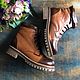 Shoes: Vogue ' dark brown skin/light brown skin». Boots. Hitarov (Hitarov). Online shopping on My Livemaster.  Фото №2