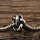 "Rope" серебряные бусины для браслетов в стиле пандора. Бусины. Confettini-bead. Интернет-магазин Ярмарка Мастеров.  Фото №2