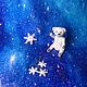 Мишка - Снежинка. Мишки Тедди. Dashiktoys. Ярмарка Мастеров.  Фото №6