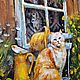 Картина с кошкой 25x35 см - Рыжая Кошка. Картины. Лидия Михацкая Lidique (Lidique-art). Ярмарка Мастеров.  Фото №4