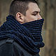  шарф снуд мужской из твида. Снуды. KnitStyle Assorti077. Ярмарка Мастеров.  Фото №4