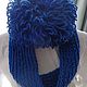 Snood blue knitted knitting needles. Snudy1. Milada  - Needlewoman. My Livemaster. Фото №4