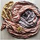 Bilateral silk stole, 'Silver and rose gold' pearl, Wraps, Moscow,  Фото №1