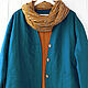 Order Quilted jacket-sweatshirt made of boiled linen. etnoart. Livemaster. . Outerwear Jackets Фото №3