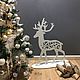 Рождественский Олень 80см. Елочные игрушки. Little House Decor. Ярмарка Мастеров.  Фото №6