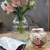 Винтаж handmade. Livemaster - original item Tea drinking as an art... Antique Flower Teapot. Handmade.