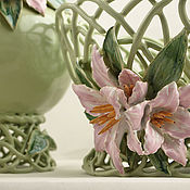 Посуда handmade. Livemaster - original item Elephant Pink lilies. Handmade.