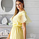 Summer dress lemon open back, yellow cotton dress. Dresses. Lara (EnigmaStyle). Online shopping on My Livemaster.  Фото №2