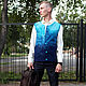 'Family look 'men's vest' Blue dream'. Vests. Allayarova Lira (lira-felt). Online shopping on My Livemaster.  Фото №2