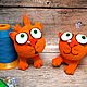 Keychain orange cat Babaika soft stuffed plush toy for cat lovers. Stuffed Toys. Dingus! Funny cats and other toys. Online shopping on My Livemaster.  Фото №2