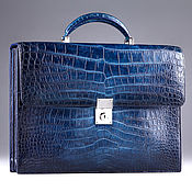 Сумки и аксессуары handmade. Livemaster - original item Crocodile leather briefcase, hand-assembled IMA0995C. Handmade.