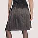 Dark grey cotton skirt with MIDI Assembly. Skirts. Yana Levashova Fashion. Online shopping on My Livemaster.  Фото №2