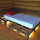 Деревянная кровать в стиле loft от мастерской WoodMorning!